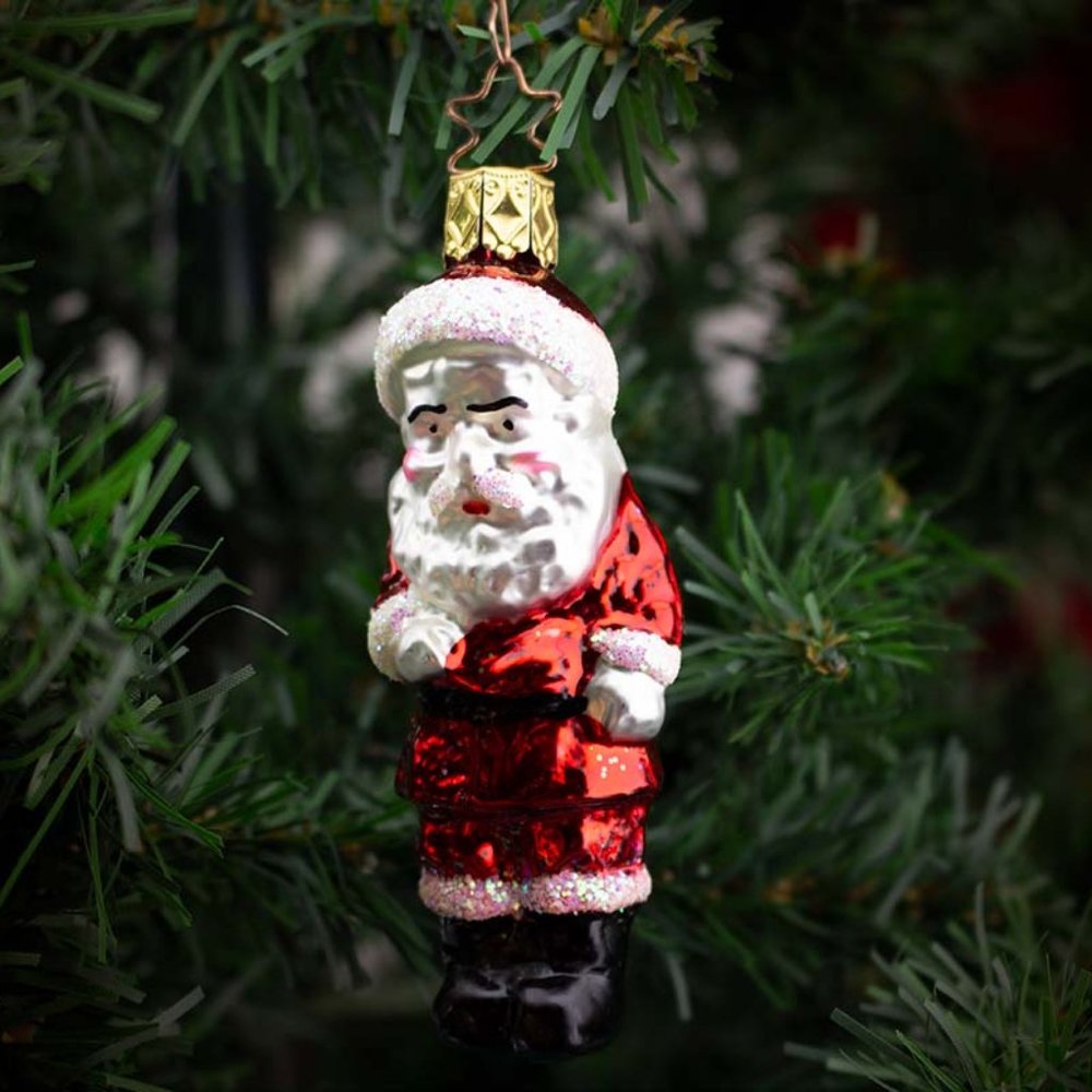 Small Santa, Vintage Old World Christmas Glass Ornament - Picture 2 of 3